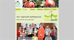 Desktop Screenshot of gruenspecht-saft.de